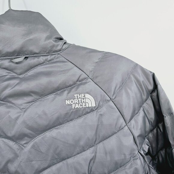 The North Face Womens Down Puffer Jacket Flare S Grey Nylon Packable Lightweight - Picture 13 of 15